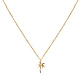 Gold chain ball chain palm
